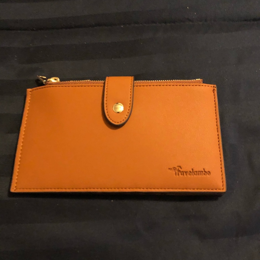 Travelambo camel tan wallet